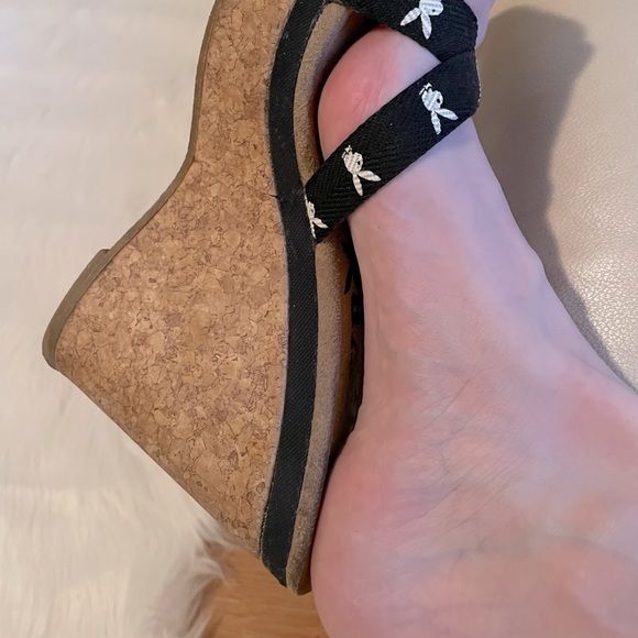 playboy platform sandals
